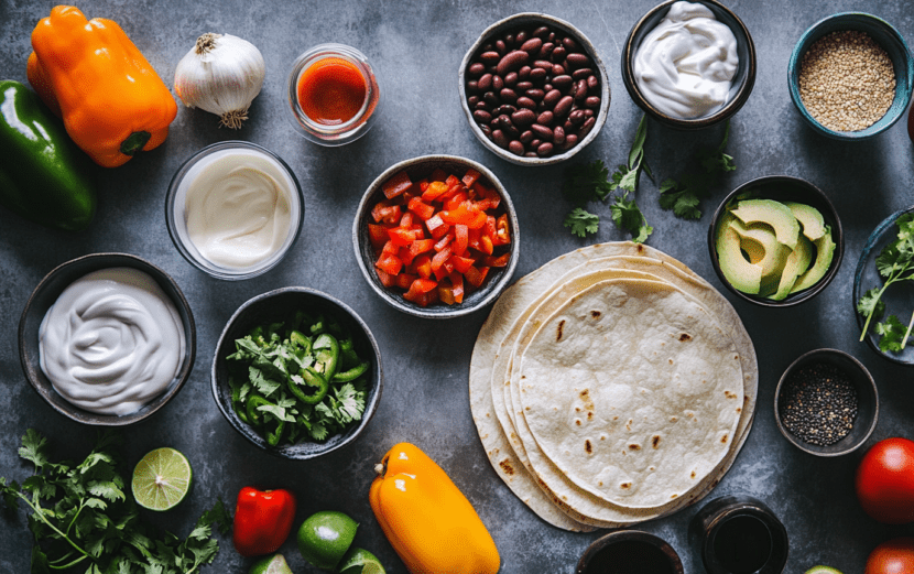 1 Perfect Black Bean and Avocado Wraps Light Orange Bean