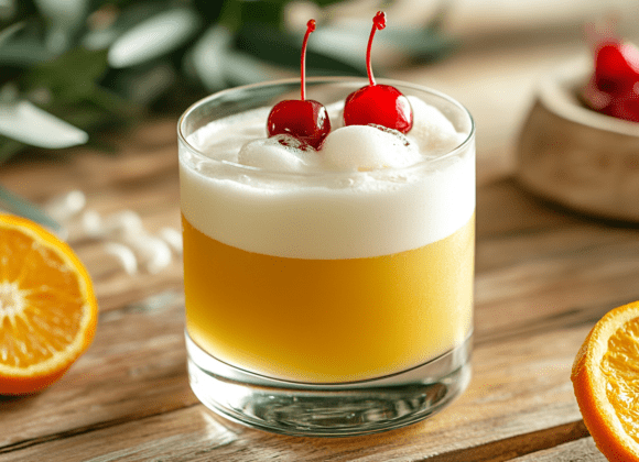 Vegan Maple Whiskey Sour_ done