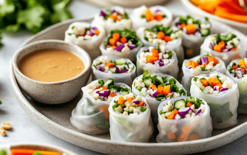 Vegan Tempeh Spring Rolls_ done