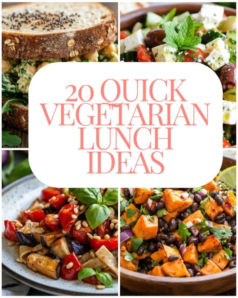 20 Quick Vegetarian Lunch Ideas