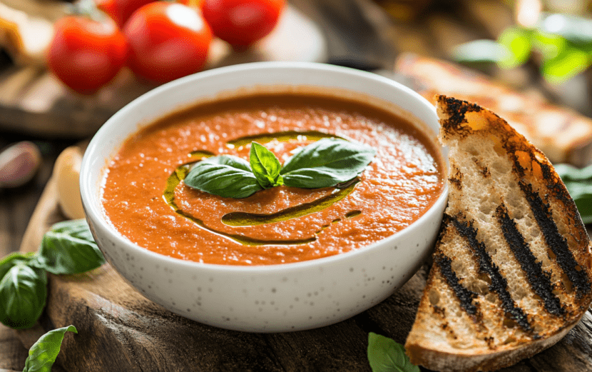Roasted Tomato Basil Soup