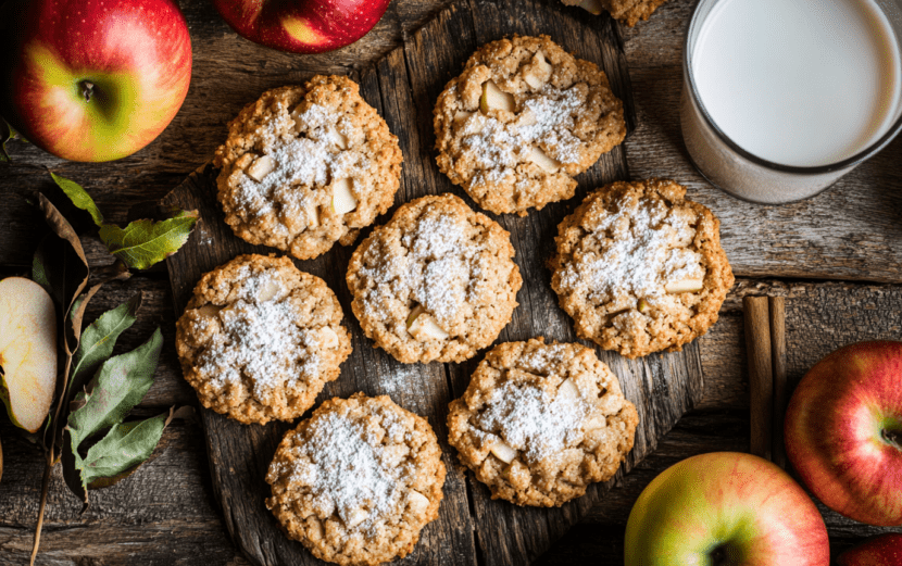 Morning Apple Oatmeal Cookies