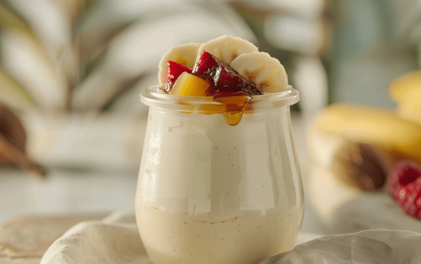 Simple Coconut Yogurt with Fruit