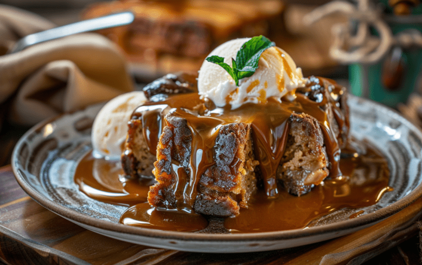 Vegan Date Pudding with Toffee Sauce_ done