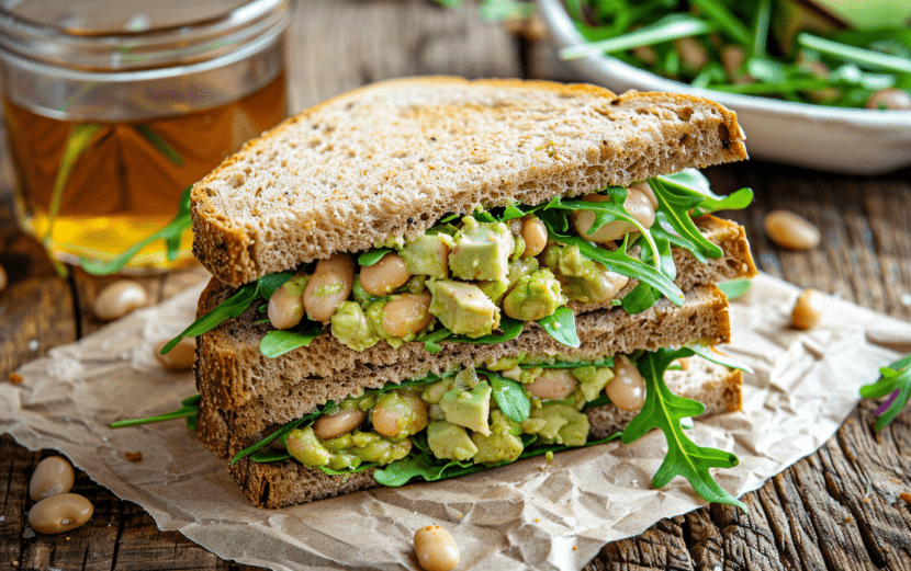 Creamy Avocado Bean Sandwich Creamy Avocado Bean Sandwich_ done