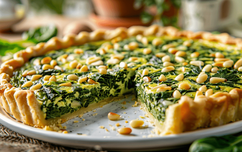 Vegan Spinach Quiche Delight_ done