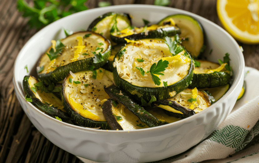 Lemon Herb Roasted Zucchini_done