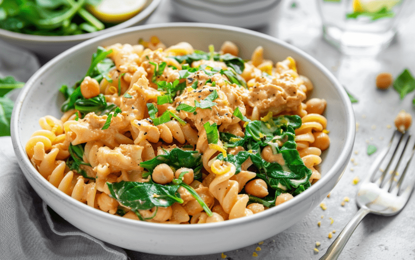Creamy Vegan Hummus Pasta