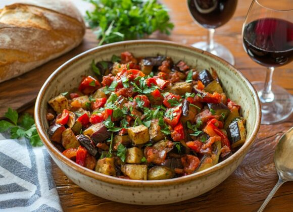 Roasted Eggplant and Pepper Salad_ done