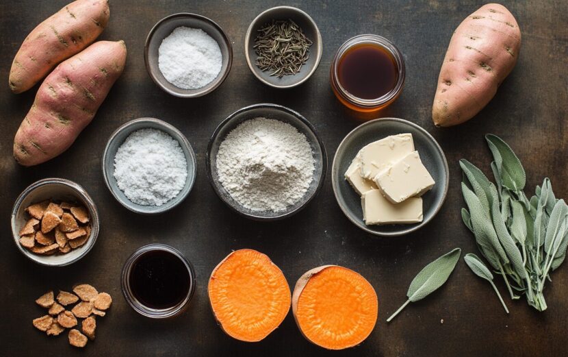 Vegan Sweet Potato Dumplings Light Orange Bean