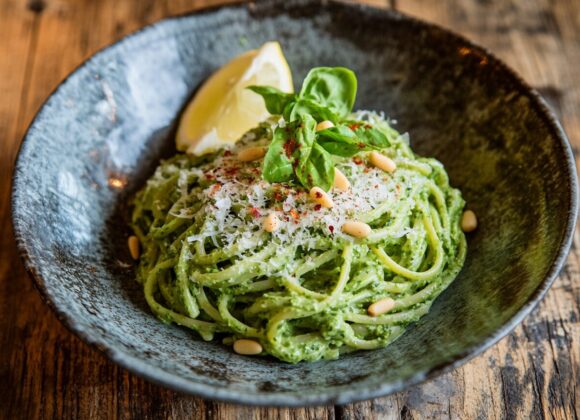Creamy Spinach Linguine_done