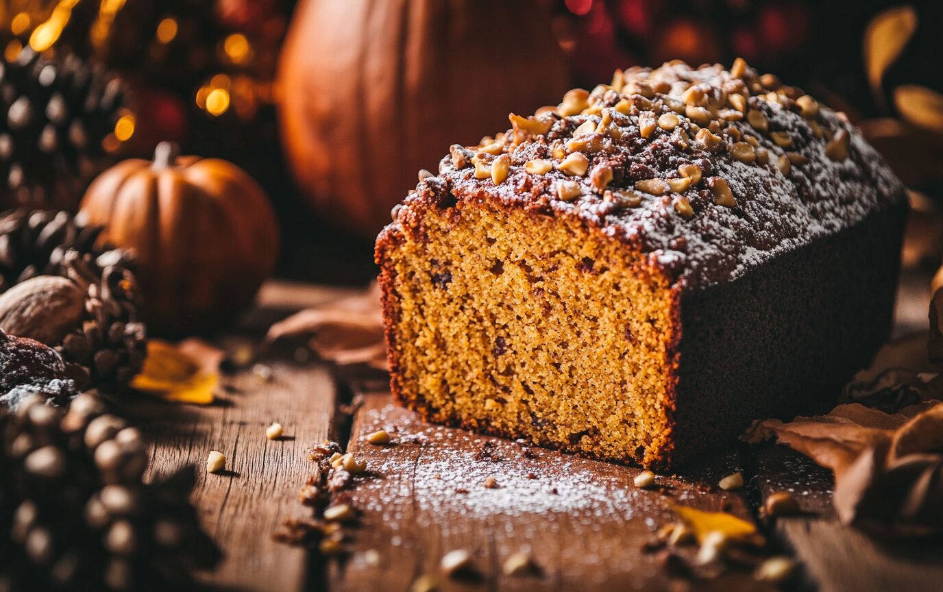 Moist Vegan Pumpkin Loaf Light Orange Bean
