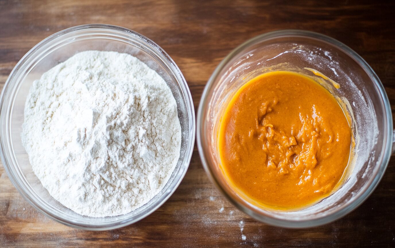 Pumpkin Chocolate Swirl Muffins Light Orange Bean