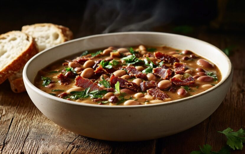 Smoky Bean and Vegan Bacon Stew Smoky Bean and Vegan Bacon Stew_done