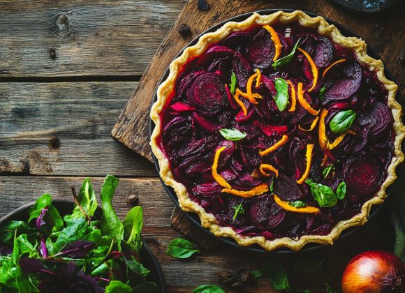 Vegan Beet and Onion Tart_done