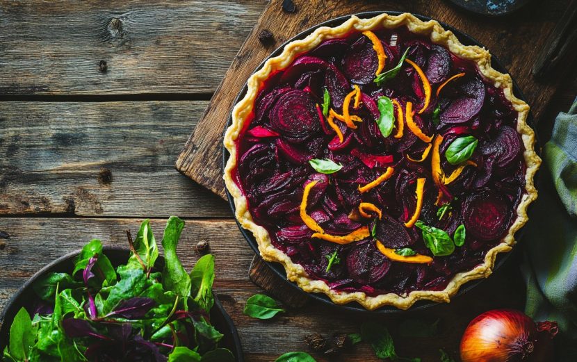 Vegan Beet and Onion Tart_done