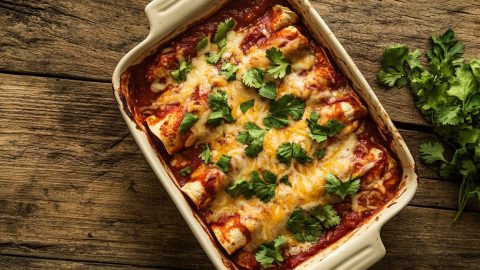 Garden Bean Enchiladas