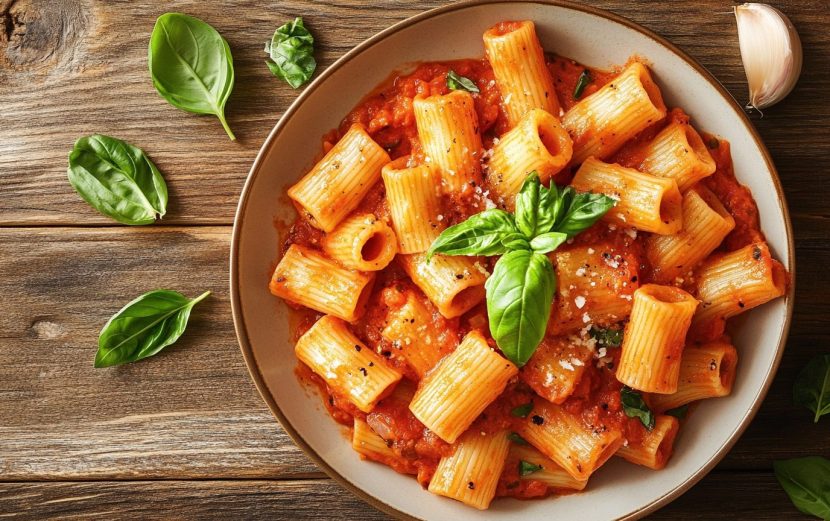 Spicy Vegan Rigatoni