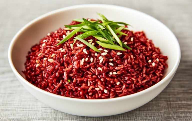 Vibrant Red Rice Bowl