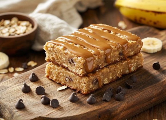 Banana Peanut Oat Bars