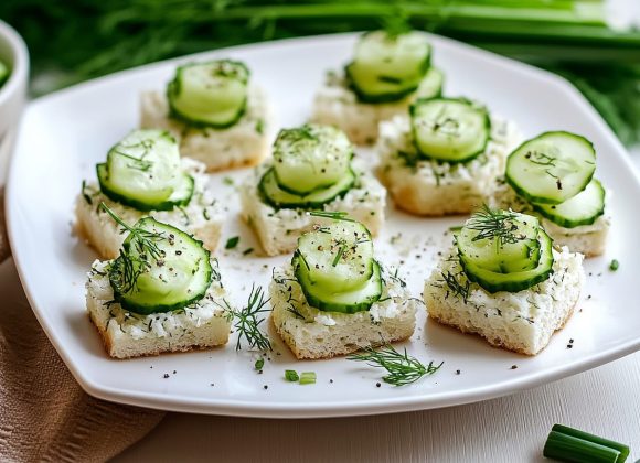 Cucumber Tea Bites Cucumber Tea Bites