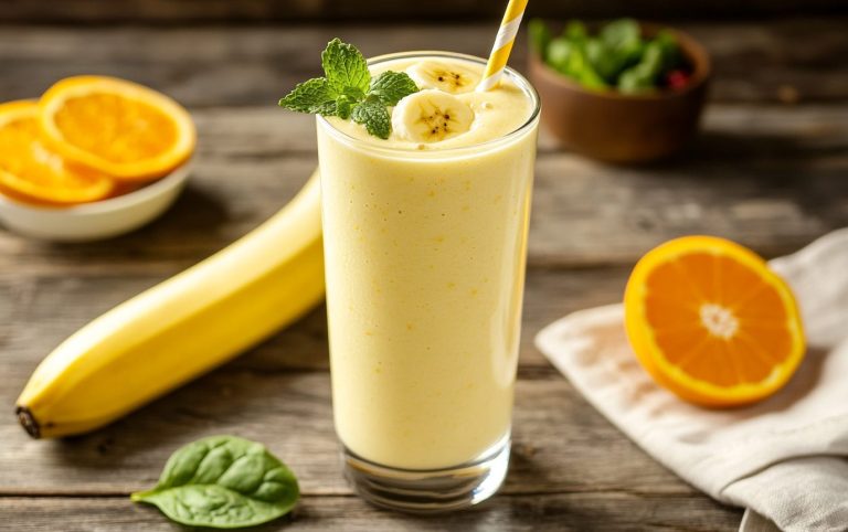 Creamy Banana Orange Smoothie