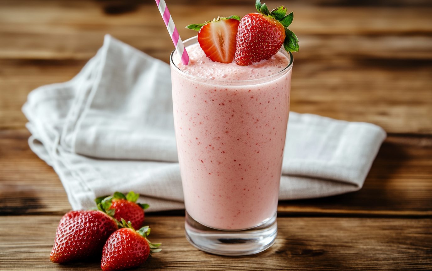 Creamy Berry Smoothie - Light Orange Bean