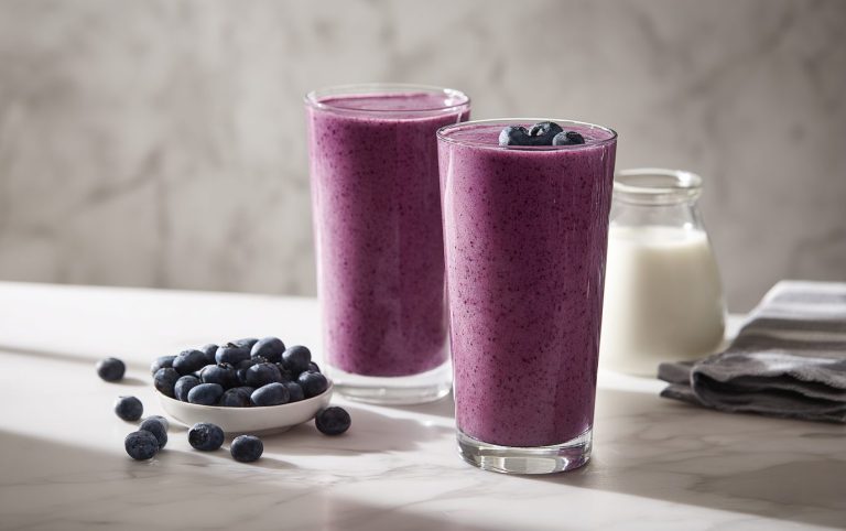 Velvety Blueberry Smoothie