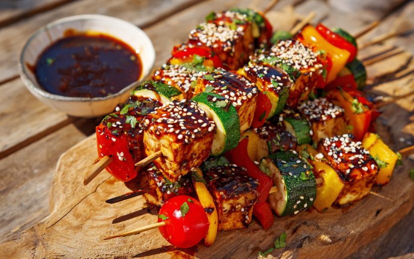 Grilled Tofu Veggie Bites
