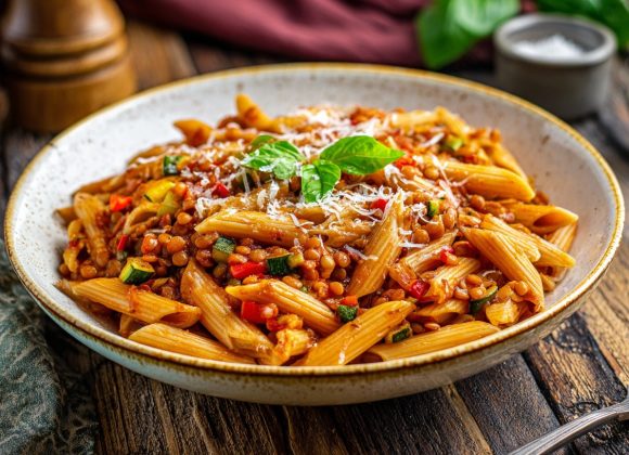 Lentil Veggie Penne