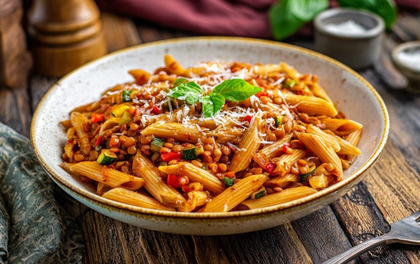 Lentil Veggie Penne