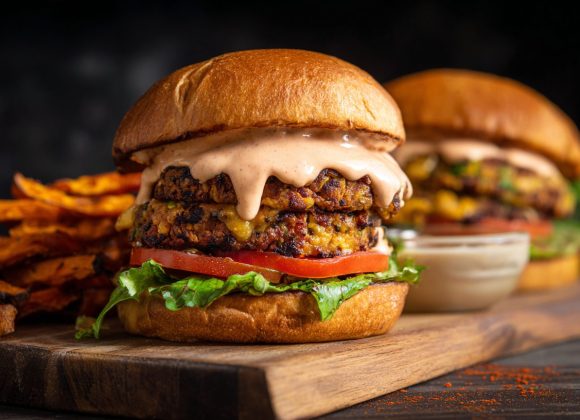 Vegan Double Stack Burger