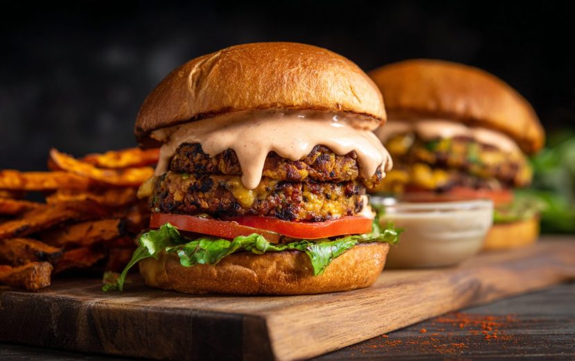 Vegan Double Stack Burger