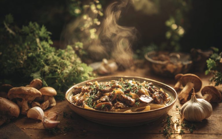 Vegan Mushroom Stroganoff