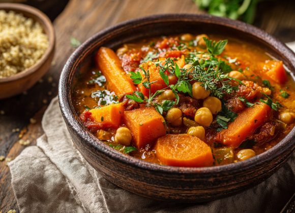 Vegan Moroccan Chickpea Stew vegan Moroccan chickpea stew