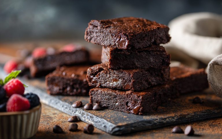 Fudgy Almond Cacao Squares