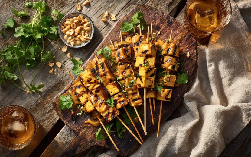 Grilled Tofu Satay Grilled Tofu Satay