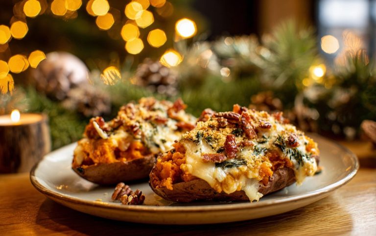Christmas Stuffed Sweet Potatoes